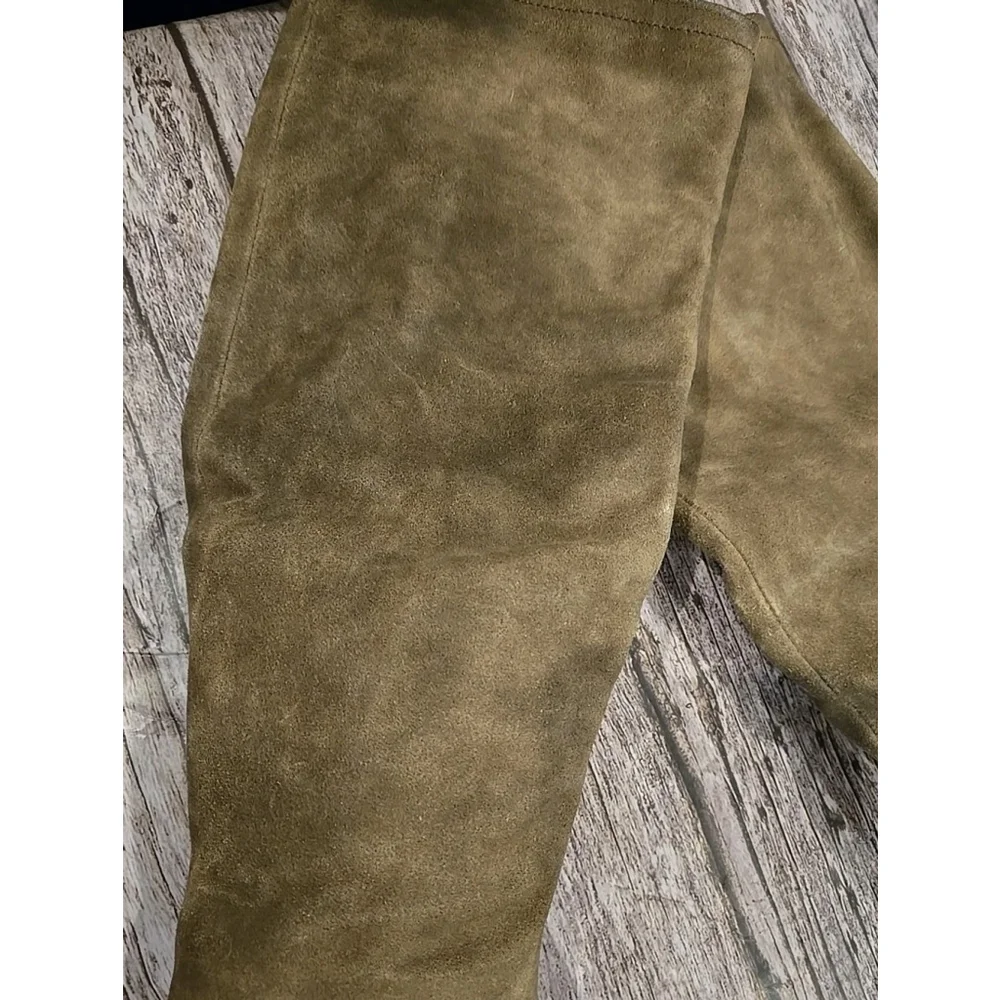 New Børn Women’s Size 6M Taupe Dstrssd Leather Tall Riding Boots Over Knee NIB